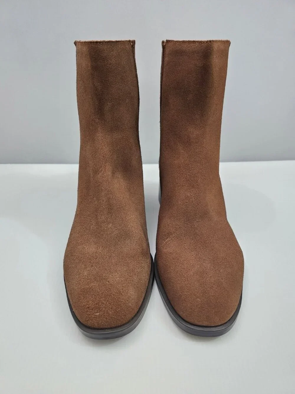 Dolce Vita Linny H20 Waterproof Suede Ankle Boots Size 9.5 Truffle Brown Chelsea
